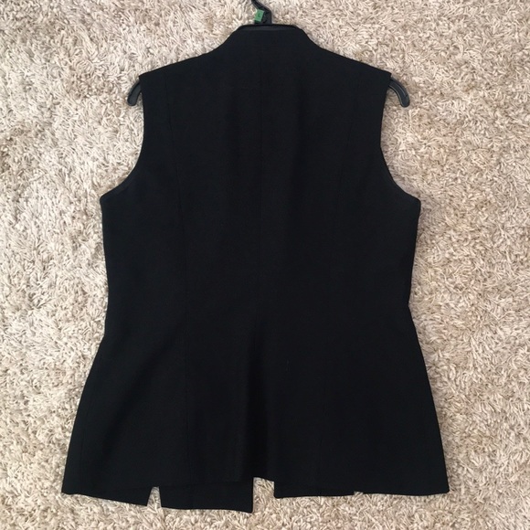 Vintage Black Vest - Picture 2 of 2